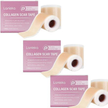 (3pcs) Collagen Scar Tape For Face, Losveo Silicone Scar Sheets For Face Wrinkles