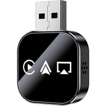 (1-C, For Android) 2026 upgraded 3-in-1 mobile phone screen mirroring car screen adapter, supports wireless Bluetooth 5.0 CarPlay connection.