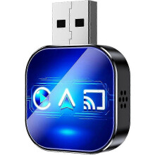 (2-C, For Android) 2026 upgraded 3-in-1 mobile phone screen mirroring car screen adapter, supports wireless Bluetooth 5.0 CarPlay connection.