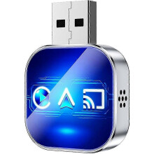 (2-B, For Android) 2026 upgraded 3-in-1 mobile phone screen mirroring car screen adapter, supports wireless Bluetooth 5.0 CarPlay connection.