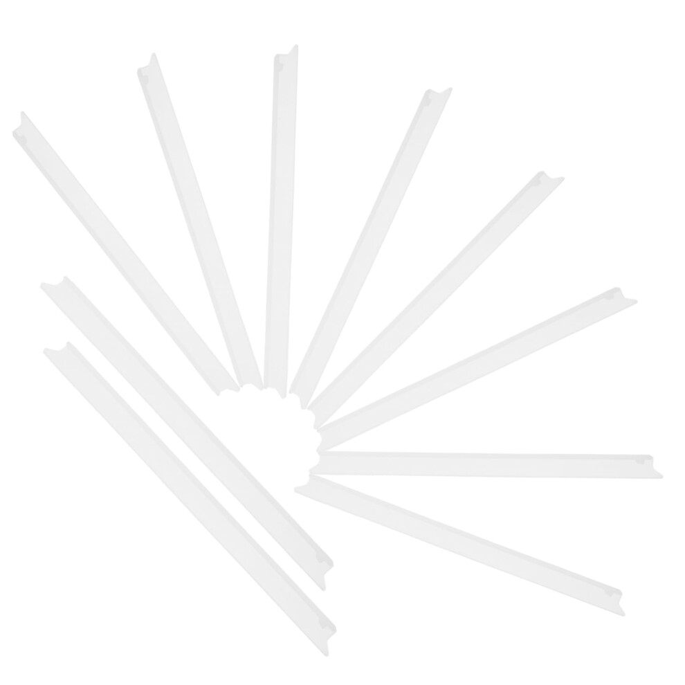10Pcs Silicone Squeegee Refill For Car Windshield, Flexible Triangle Blade For Streak Cleaning 9455672797108