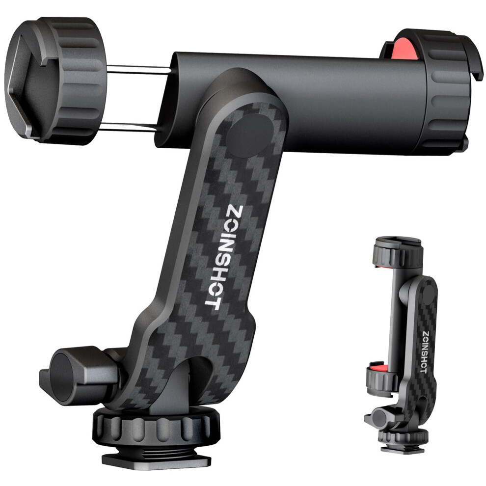 Phone Tripod Mount With Dual Cold Shoe, 360 Rotation And 180 Tilt, Universal 1/4' Smartphone Adapter 9455672797115