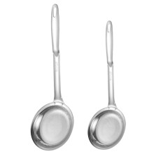 Stainless Steel Mesh Strainer Set, 2PCS Fine Mesh Sieve with Rivet Handle, Small and Large Sizes