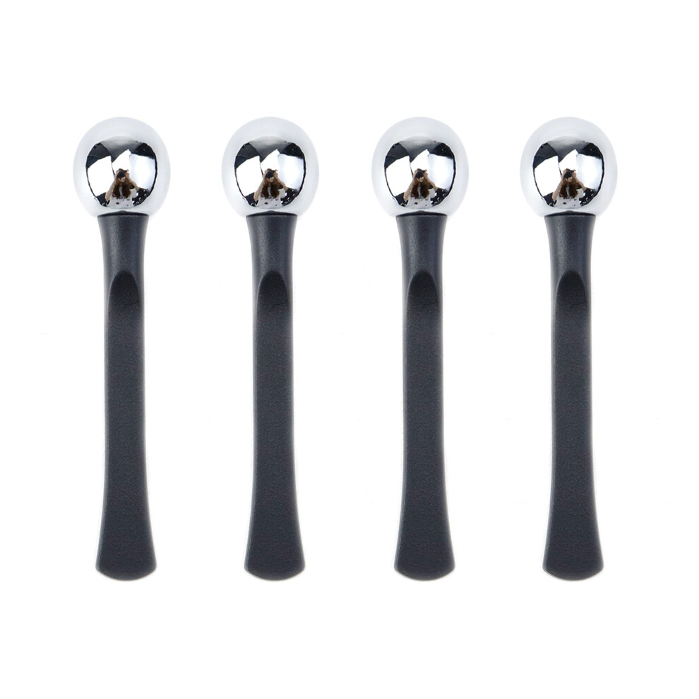 Cream 4Pcs Eye Massager Roller For Under Eye Puffiness Reducer, Cooling Metal Applicator Stick