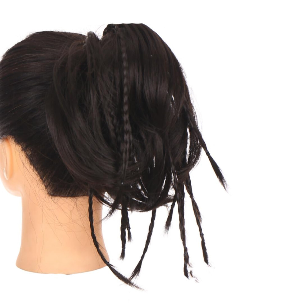 Unisex Hair Bun Extension Curly Synthetic Scrunchie Clipin Chignon Sw374 Instant Volume Boost