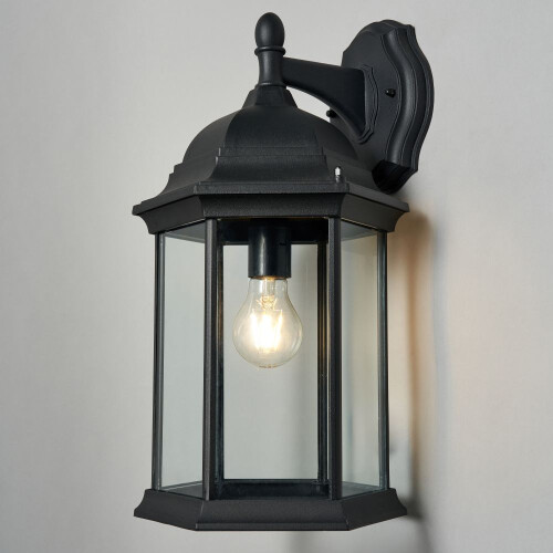 Litecraft Cameron Large Outdoor Lantern, Black 1