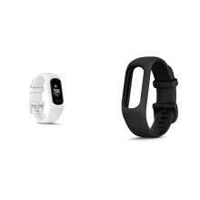 Garmin vivosmart 5 SM Replacement Band Black vivosmart 5 Smart Health and Fitness Activity Tracker with Touchscreen White SmallMedium