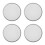 4Pcs Stainless Steel Cup Cover Mesh Drink Screen Silver 6