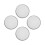 4Pcs Stainless Steel Cup Cover Mesh Drink Screen Silver 8