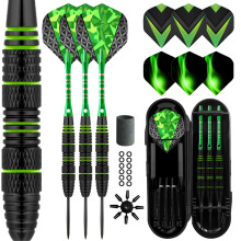 Lavishio LavishioProfessional Steel Tip Darts Set 3 Aluminum Dart Shafts Steel Tip Dart Set Professional Darts Steel Tip Set Extra 3 Dart Flights 3