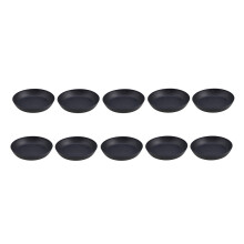 90Pcs Black Plastic Flowerpot Trays Thickened Sturdy Plant Pot Saucers