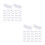 160Pcs White Nonwoven Luggage Wheel Covers Dustproof Durable Protector 4
