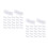 160Pcs White Nonwoven Luggage Wheel Covers Dustproof Durable Protector 8