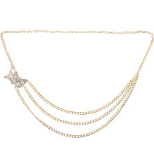 5Pcs Body Chain for Women Golden Decorative Waist Chain with Butterfly