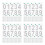 24Sets Waterproof White Reflective Numbers for Mailbox and Trash Can 4