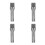 4Pcs Kitchen Meat Tenderizer Hammer with Comfortable Grip in Silver 6