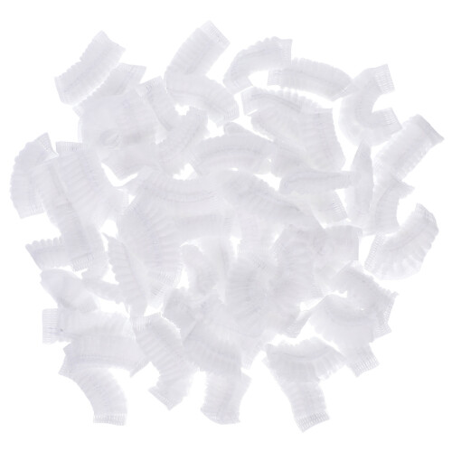 160Pcs White Nonwoven Luggage Wheel Covers Dustproof Durable Protector 2