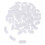 160Pcs White Nonwoven Luggage Wheel Covers Dustproof Durable Protector 2