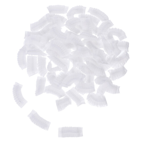 160Pcs White Nonwoven Luggage Wheel Covers Dustproof Durable Protector 1
