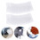 160Pcs White Nonwoven Luggage Wheel Covers Dustproof Durable Protector 11