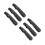 6Pcs Black Lace Puller Tool for Ice Skates Portable Foldable PP Design 6