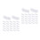160Pcs White Nonwoven Luggage Wheel Covers Dustproof Durable Protector 10