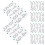 24Sets Waterproof White Reflective Numbers for Mailbox and Trash Can 2