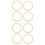 8Pcs Carrier Ring White Plastic Baby Wrap Sling Accessory 6