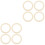 8Pcs Carrier Ring White Plastic Baby Wrap Sling Accessory 4