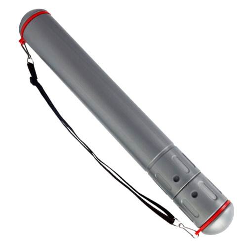 2Pièces Tube Document Plastique Argenté, Ajustable Portable