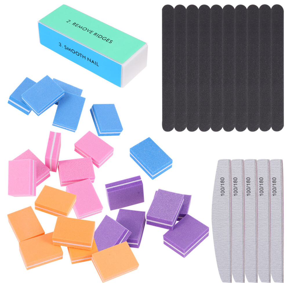 Artibetter 3Sets Nail File Buffer Set For Acrylic And Natural Nails