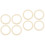 8Pcs Carrier Ring White Plastic Baby Wrap Sling Accessory 5