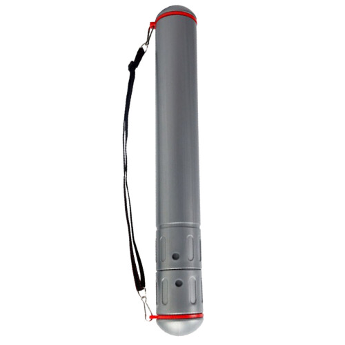 2Pièces Tube Document Plastique Argenté, Ajustable Portable 1