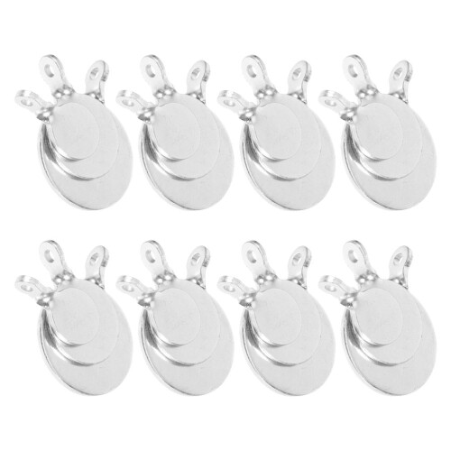 48Pcs Durable Steel Targets for Training Kids Hanging Silver