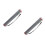 2Pièces Tube Document Plastique Argenté, Ajustable Portable 7