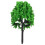2Pcs Lightweight Green Plastic Model Trees for Architecture and Crafts 1