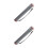2Pièces Tube Document Plastique Argenté, Ajustable Portable 4