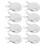 48Pcs Durable Steel Targets for Training Kids Hanging Silver 3