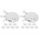 48Pcs Durable Steel Targets for Training Kids Hanging Silver 4