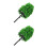 2Pcs Lightweight Green Plastic Model Trees for Architecture and Crafts 5