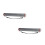 2Pièces Tube Document Plastique Argenté, Ajustable Portable 10