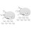 48Pcs Durable Steel Targets for Training Kids Hanging Silver 6