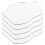 20Pcs Silver Acrylic Irregular DIY Mirror Sheets for Makeup 1