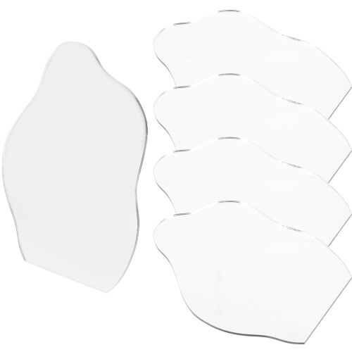 20Pcs Silver Acrylic Irregular DIY Mirror Sheets for Makeup 1