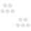 10Pcs Round Cake Mat Assorted Color Portable Cake Serving Tray 6