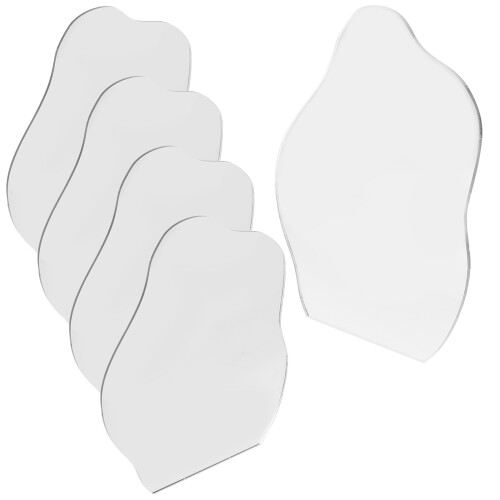 20Pcs Silver Acrylic Irregular DIY Mirror Sheets for Makeup 2