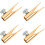 4Pcs Golden Makeup Pencil Sharpener Compact Manual Eyebrow Sharpener 5