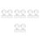 8Pcs Clear Acrylic Eyeshadow Stamper and Palette Repair Makeup Tools 5