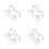 8Pcs Clear Acrylic Eyeshadow Stamper and Palette Repair Makeup Tools 7