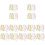 42Pcs Travel Friendly Microfiber Makeup Cleaning Pads Assorted 4